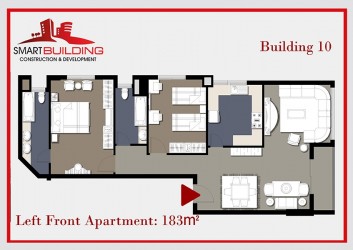 شقة امامية يسار 2مساحة 183